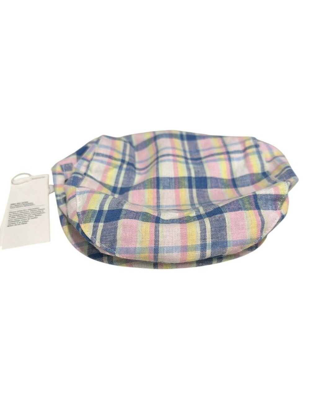 Janie and Jack Newsboy Plaid Baby Hat 12-24 Months New